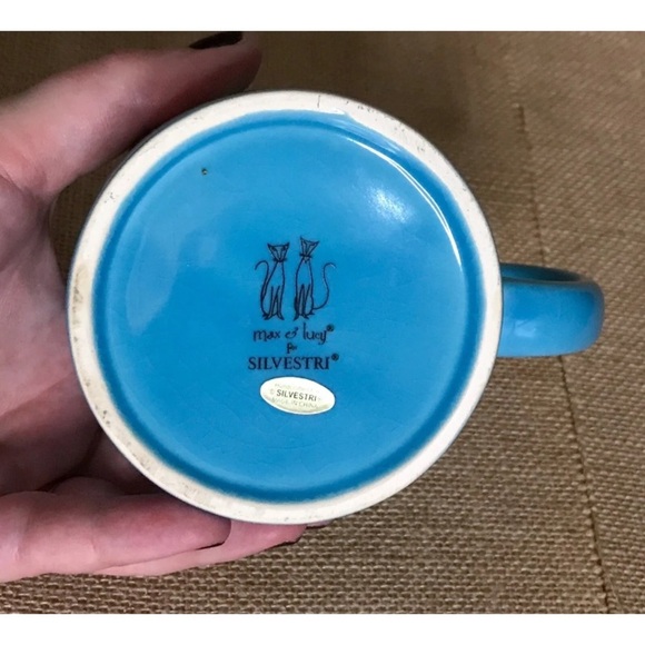 Silvestri Max And Lucy Without You I'd Be Sunk Blue Mug Cup Cute Twee Romance - Picture 7 of 7